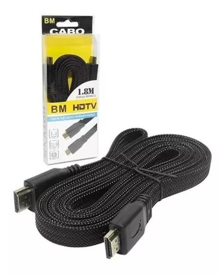 Imagem de Cabo hdmi nylon ultra hd 4k alta velocidade 1,8m