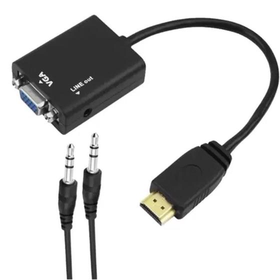 Imagem de Cabo hdmi para ligar notebook em monitor Vga saída de audio