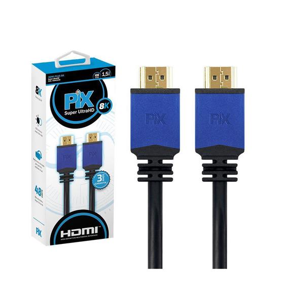 Imagem de Cabo Hdmi Plus 2.1 8k Hdr 19p 0.5m Pix Chipsce