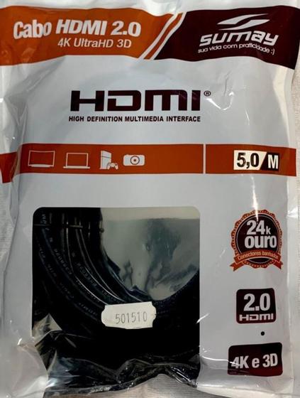 Imagem de Cabo hdmi speed 5mts hdm50s- sc sumay