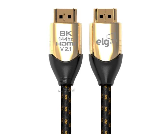 Imagem de Cabo HDMI V2.1 8K Ultra High Speed De 3 Metros Com Ethernet ELG HS8K30