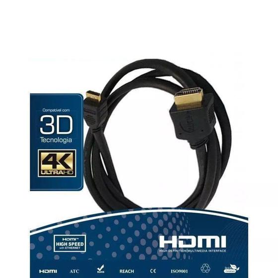 Imagem de Cabo HDMI Versão 2.0, 19 Pinos 4k Ultra HD 3D - 3 Metros - Ld Cabos