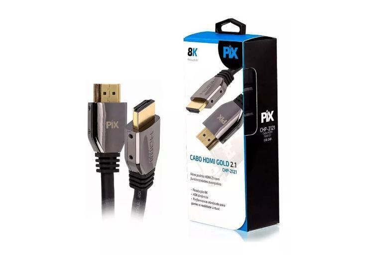 Cabo Hdmi Versão Aprimorada Gold 2.1 Ultra Hd E Hdr Dinâmico Menor preço em Cabo Hdmi Versão Aprimorada Gold 2.1 Ultra Hd E Hdr Dinâmico