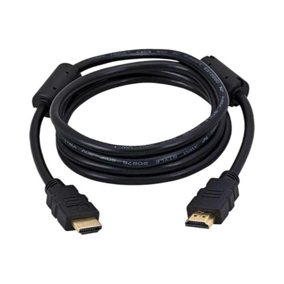 Imagem de Cabo Hdmi X Hdmi 3 Metros Fullhd Preto Com Filtro 3M