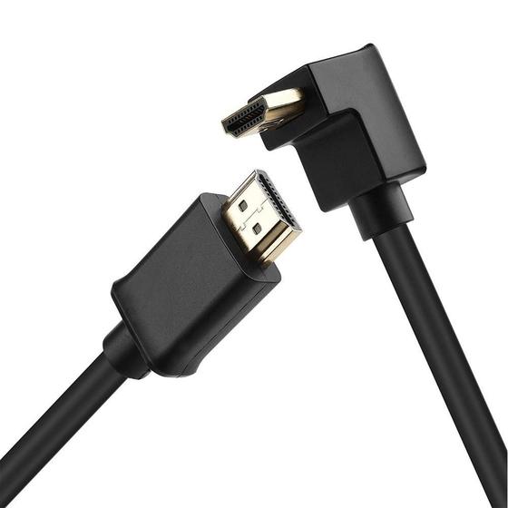 Imagem de Cabo Hdmi X Hdmi Com Plug L De 90Graus De 1.2 Metros