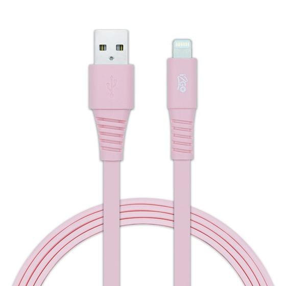 Cabo iPhone Lightning Certificado MFI 1,2 Metros Rosa i2Go Cabo Apple
