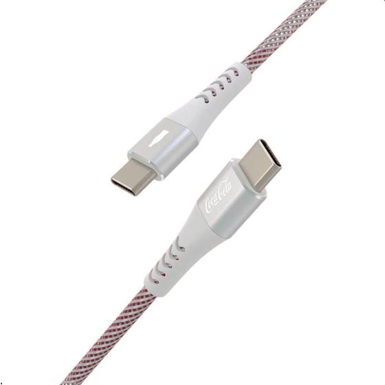 Imagem de Cabo iWill Elite USB-C para USB-C Trançado Duplo Coca-Cola
