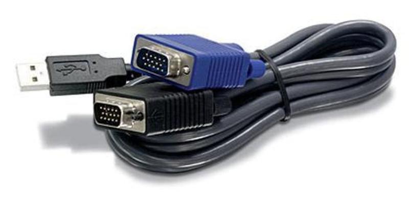 Imagem de Cabo KVM USB/VGA TrendNet TK-CU10 - 3 metros