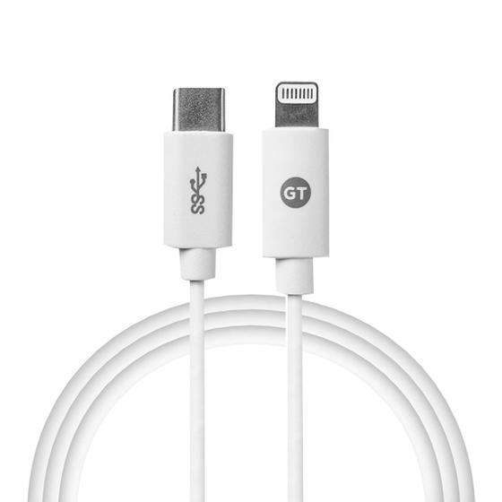 Imagem de Cabo Lightning MFi para USB-C 1m - Branco  Goldentec