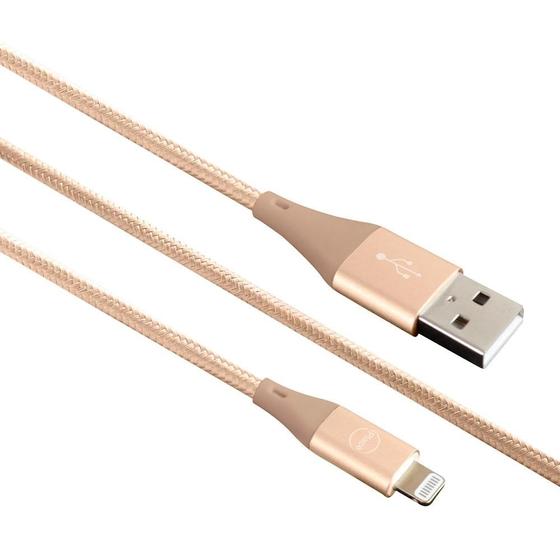 Imagem de Cabo Lightning para USB, Originais iPlace, 1,2 m, Dourado