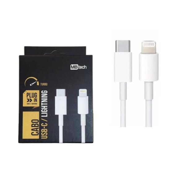 Imagem de Cabo Lightning Turbo USB-C  IP X Se 11 12 13 Mini Promax 1m