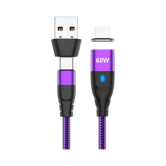 Imagem de Cabo Magnético USB-C para Carregamento Rápido (60W) - iPhone e Samsung