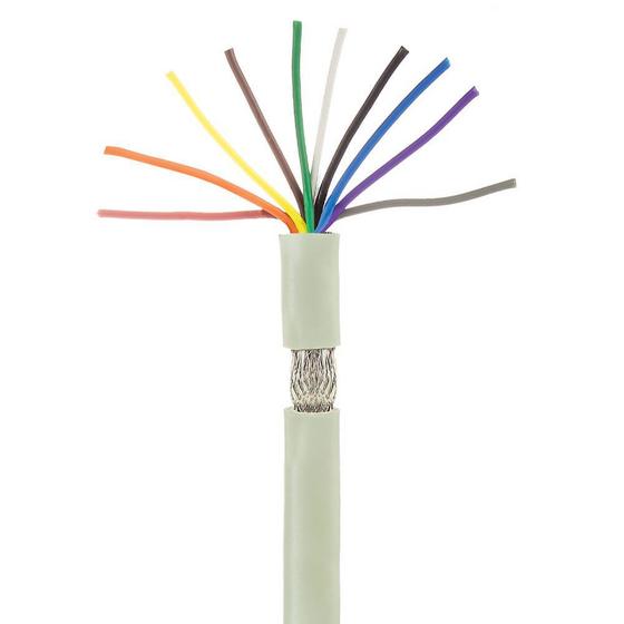 Imagem de Cabo Manga 10x26 AWG - com Blindagem Bege - 10 Metros
