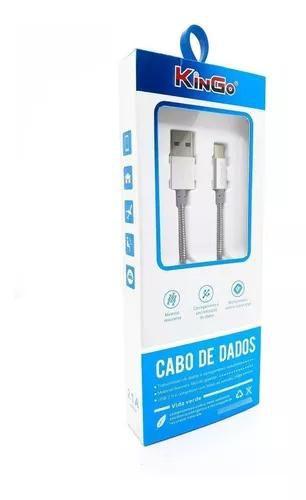 Imagem de Cabo Metal Usb Tipo C Kingo para Motorola Moto G10 G9 G8 G7