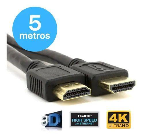 Imagem de Cabo Micro Hdmi X Hdmi 5 Metros Blindado 2.0 Ethernet 4k