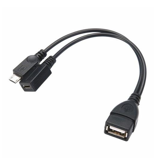 Cabo Micro USB Y/ Micro USB Otg Dois Em Um Menor preço em Cabo Micro USB Y/ Micro USB Otg Dois Em Um
