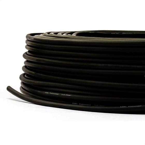 Imagem de Cabo Microfone Linha Profissional 2X0,30Mm, Preto, 30M