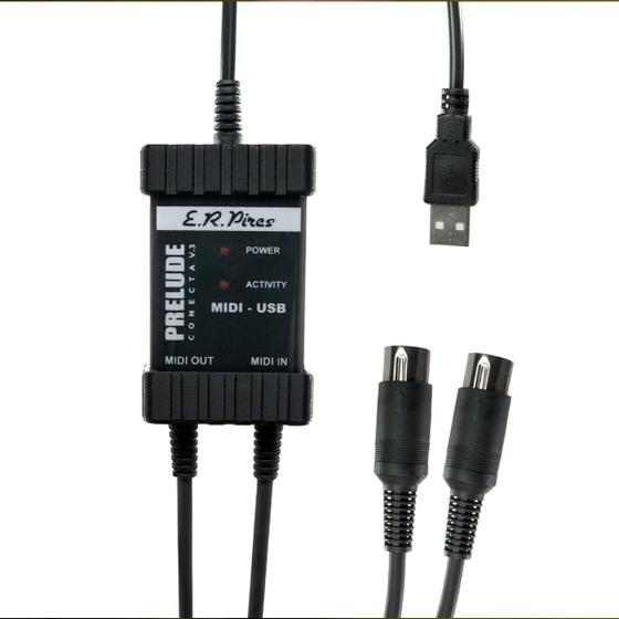Cabo midi er prelude conecta v3 interface Menor preço em Cabo midi er prelude conecta v3 interface