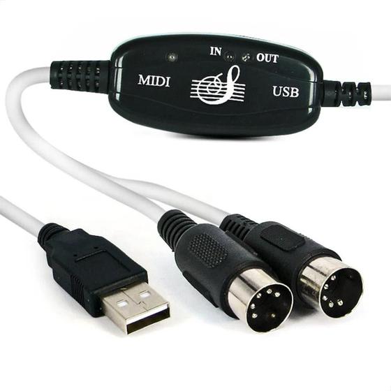 Imagem de Cabo Midi Para Usb, Instrumentos Musicais Para Usb
