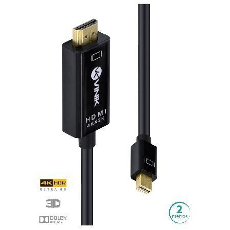 Imagem de Cabo Mini Displayport Para Hdmi 2.0 4k Ultra Hd 2 Metros - H20mdp-2