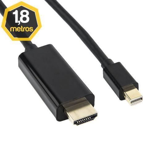 Cabo Mini Displayport X Hdmi Full HD 1,80 Metros Menor preço em Cabo Mini Displayport X Hdmi Full HD 1,80 Metros