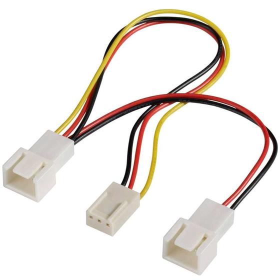 Imagem de Cabo Molex para Cooler em Y para 2 Coolers - 3 pinos - Akasa AK-FY320