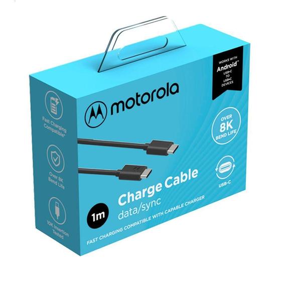 Imagem de Cabo Motorola Usb-C Para Usb-C 2M Moto G8 G9 G20 G100 - Orig