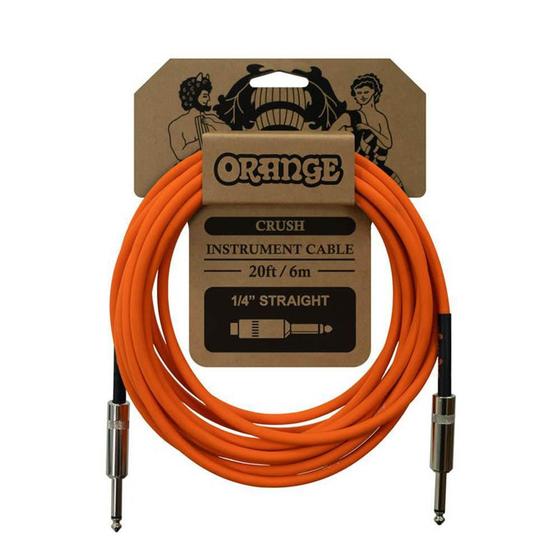 Imagem de Cabo Orange Crush 6M 20Ft P10 Plug Reto Ca036