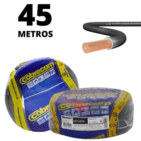 Imagem de Cabo Original Para Instalação Eletrica 4,0mm Com 45 Metros 