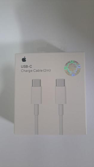 Imagem de Cabo Original USBC Turbo para Lightning 2 Metros Branco Compativel com Iphone-15-ProMax
