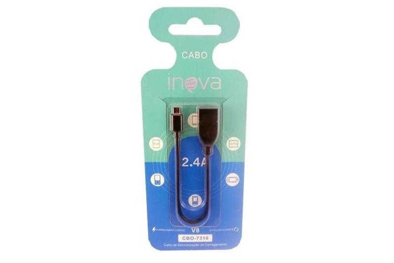 Imagem de Cabo Otg Inova Cbo-7310 V8 2.4a