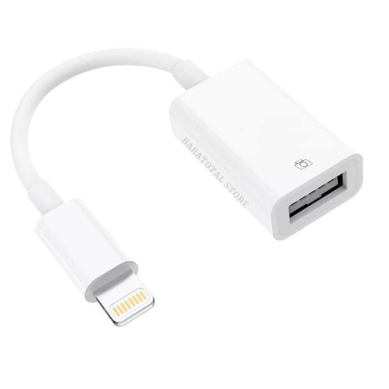 Imagem de Cabo Otg Para Ios Adaptador Usb Pen Drive Lightning Dados Plug - It Blue