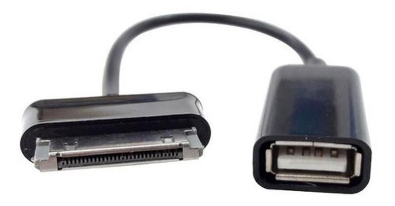 Imagem de Cabo OTG Samsung 30 Pinos para USB Fêmea - Preto