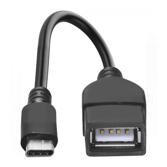 Imagem de Cabo OTG Tipo C Adaptador USB Pendrive Celular 
