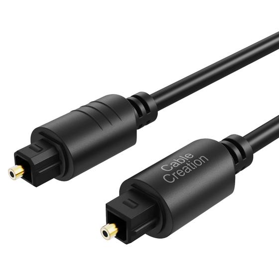 Imagem de Cabo Ótico Toslink Cable Creation (12 Pés) - Pacote com 2 Unidades