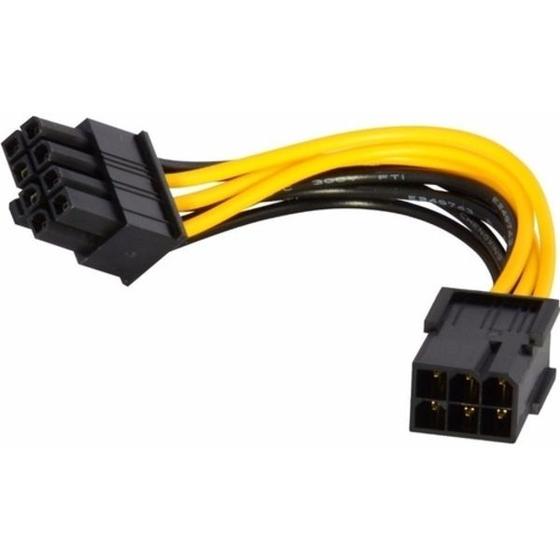 Imagem de Cabo p/ Fonte 8 Pinos (PCI-Expres) 6 p/ 8 Pinos