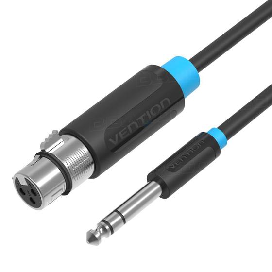 Imagem de Cabo P/ Microfone P10 x Xlr Fêmea Profissional Vention 1m