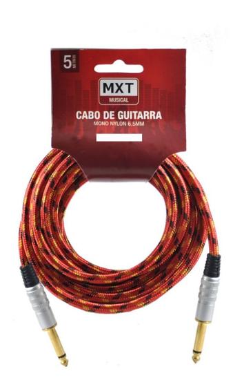 Imagem de Cabo P10 Guitarra 5 metros Nylon Têxtil MXT