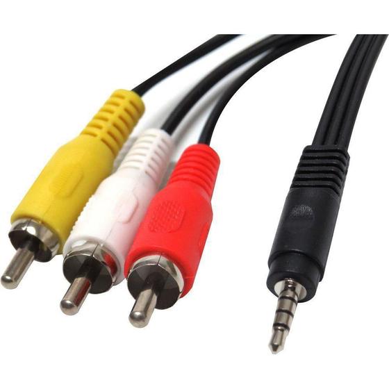 Imagem de Cabo P2 4C X 3 Rca 1,80Mt