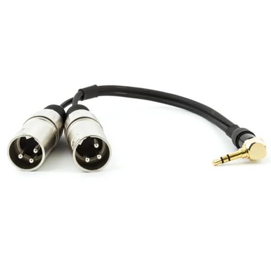 Imagem de Cabo P2 90 Estereo Para 2 XLR Macho - 1 Metro