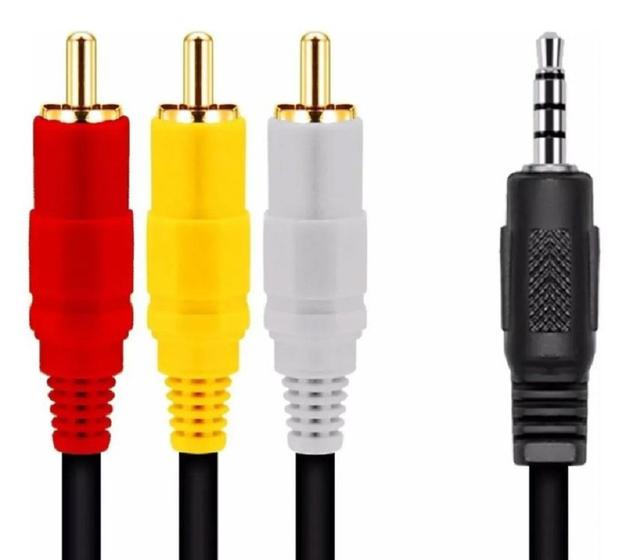 Cabo P2 Av Rca Tv Midiabox Receptor Receptores Áudio Vídeo Menor preço em Cabo P2 Av Rca Tv Midiabox Receptor Receptores Áudio Vídeo