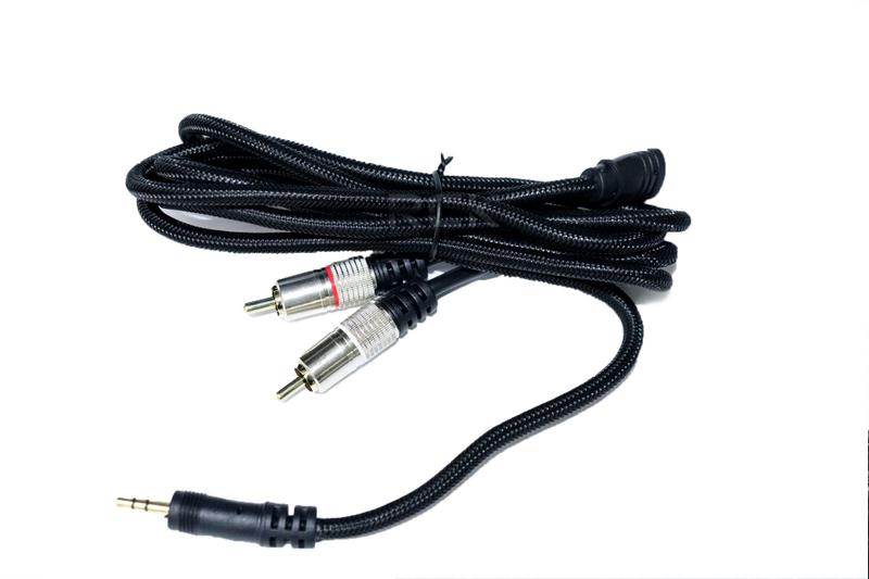 Cabo P2 Estéreo + 2 RCA MXT em Nylon Trançado Menor preço em Cabo P2 Estéreo + 2 RCA MXT em Nylon Trançado