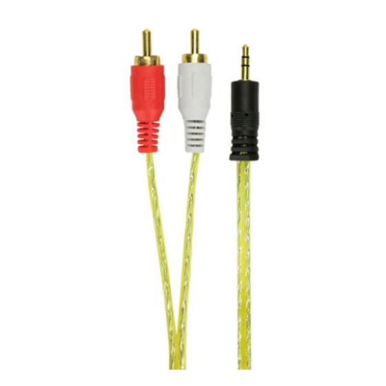 Imagem de Cabo P2-Macho - 2 Rca-Macho Pra Produtos Eletronicos 1,8m