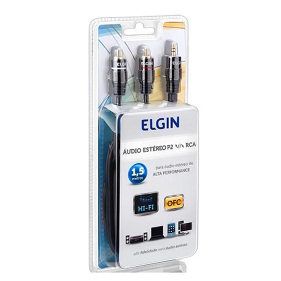 Cabo P2-Macho Elgin - 2 Rca-Macho 1,5M: Tecnologia Avançada Menor preço em Cabo P2-Macho Elgin - 2 Rca-Macho 1,5M: Tecnologia Avançada