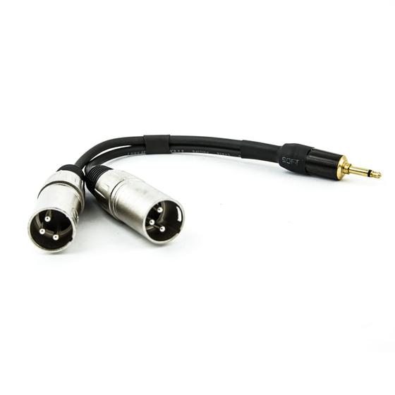 Imagem de Cabo P2 Mono para 2 XLR Macho 1 Metro