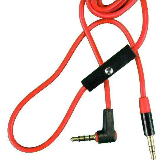 Imagem de Cabo P2 P3 - Cabo para headset com microfone - vermelho