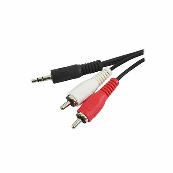 Imagem de Cabo p2 stereo para 2 x rca nickel cbrc0010 1.8m - storm