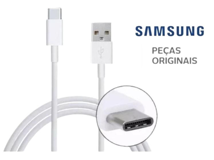 Imagem de Cabo Padrão Samsung USB-C Original Type-C Galaxy A32 Modelo SM-A325