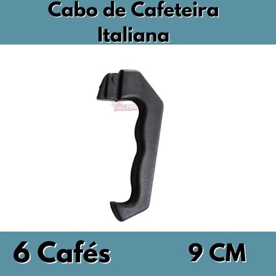 Imagem de Cabo Para Cafeteira Italiana Grande 6 Cafés Xícaras