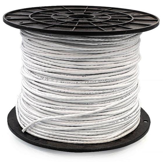 Imagem de Cabo para CFTV 4 Pares Bobina com 305 Metros - Branco